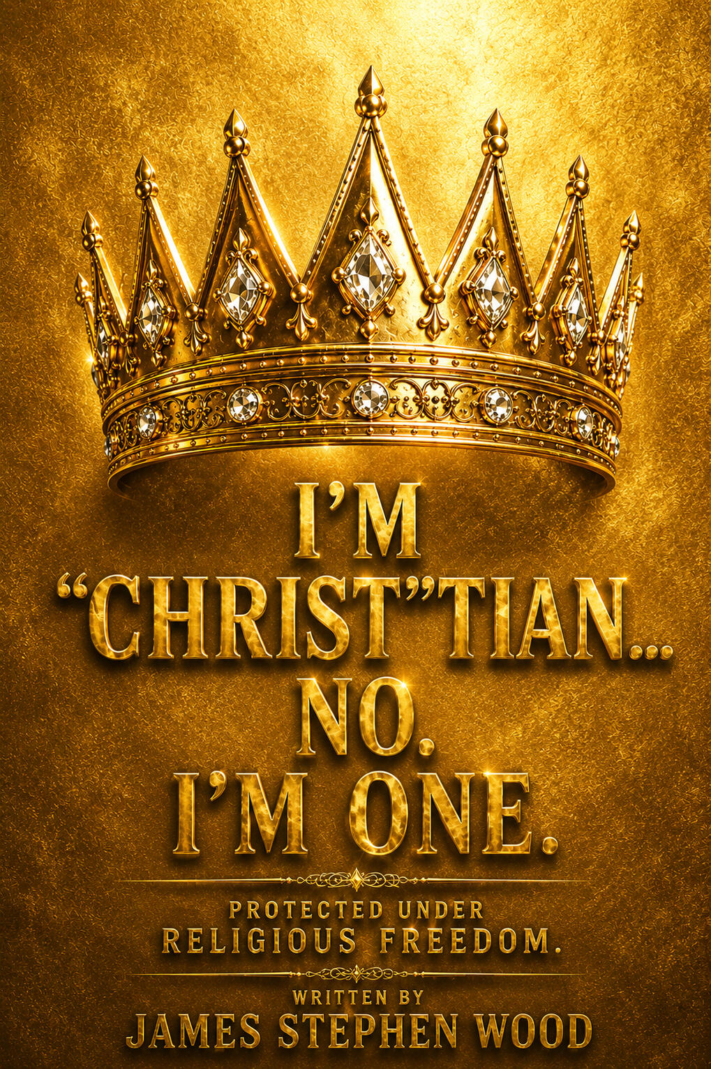I'M "CHRIST' TIAN. NO I'M ONE.